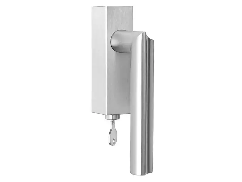 Draaikiep raamkruk Mat RVS David Rockwell Eclipse DR102-DKLOCK Links Afsluitbaar
