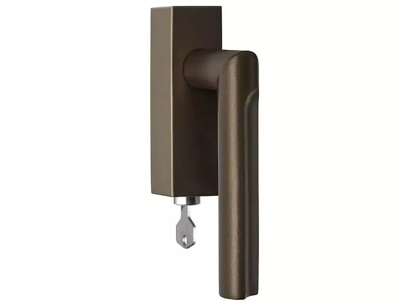 Draaikiep raamkruk Brons David Rockwell Eclipse DR103-DKLOCK Links Afsluitbaar