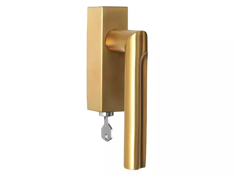 Draaikiep raamkruk Mat goud PVD David Rockwell Eclipse DR103-DKLOCK Links Afsluitbaar