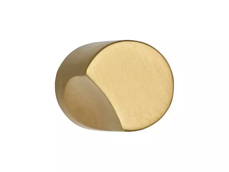 Voordeurknop Mat goud PVD David Rockwell Eclipse DR200V Vast op rozet