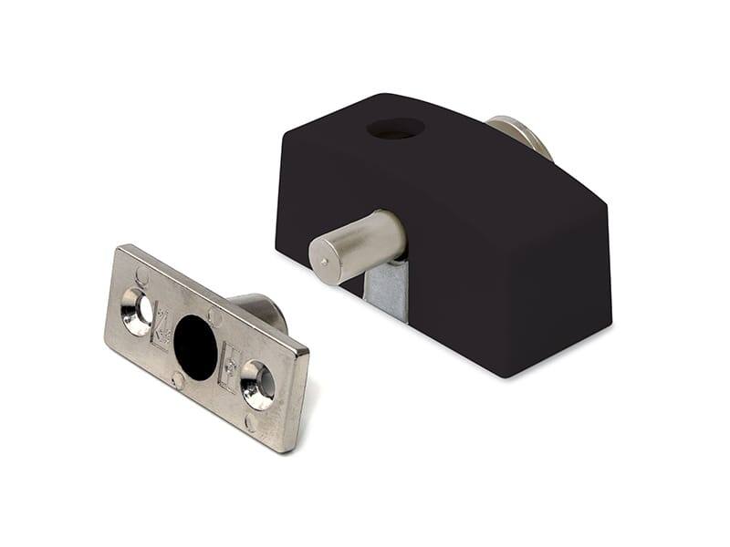 Oplegslot smal met cilinderslot buitendraaiend SKG*®Zwart