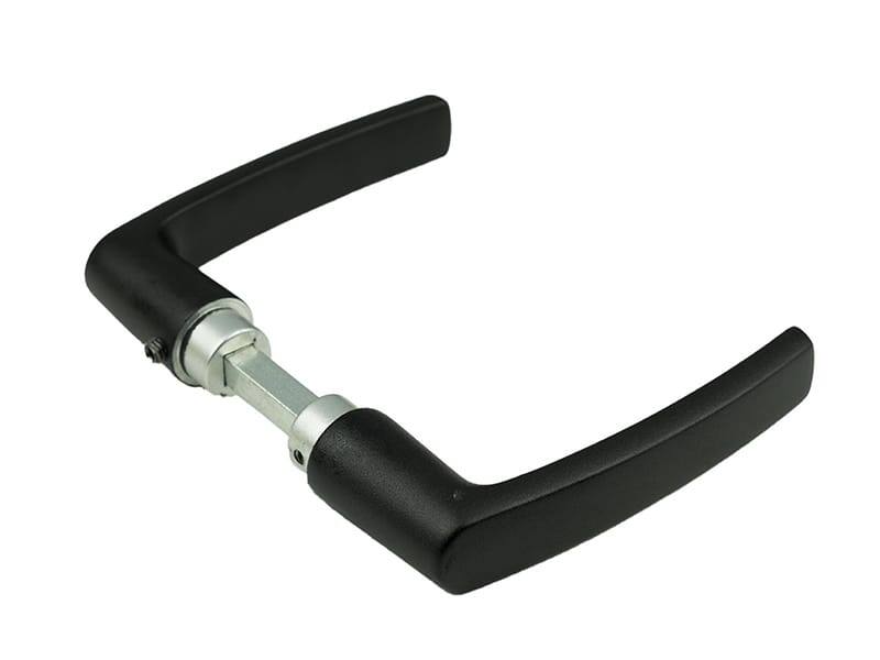 Deurkruk Zwart aluminium Ami Blokmodel type 332 Ral 9005