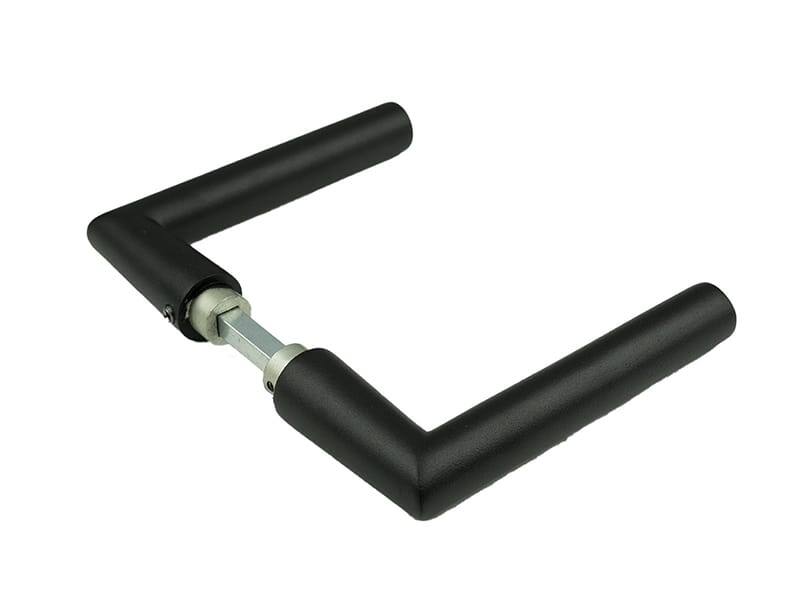 Deurkruk Zwart aluminium Ami L-model type 374 Ral 9005