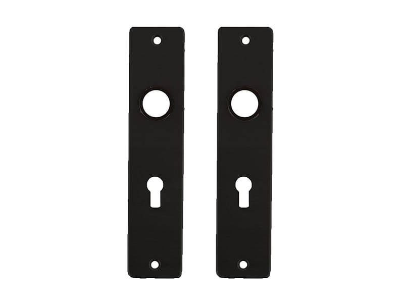 Kortschild Cilinder Zwart aluminium geperst Ami 180/41 PC55 Ral 9005