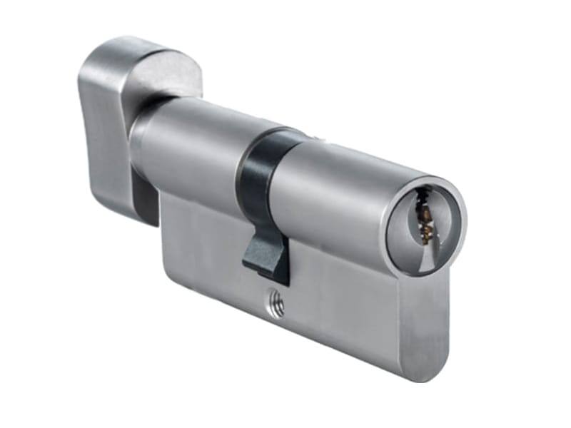 Knopcilinder dubbel Nikkel 30/35mm SKG2, sleutelzijde 5mm verlengd