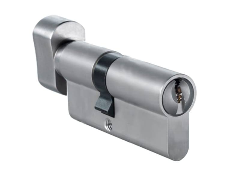 Knopcilinder dubbel Nikkel 30/40mm SKG2, sleutelzijde 10mm verlengd