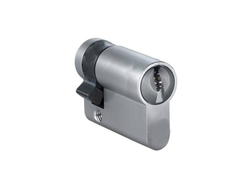 Profielcilinder enkel Nikkel 35/10mm SKG2,  eenzijdig 5mm verlengd