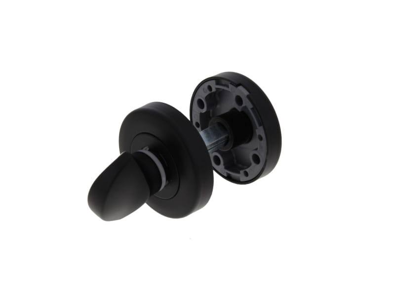 WC-garnituur Zwart Solo klik 50mm