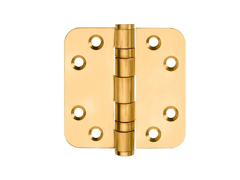Kogellagerscharnier Mat goud PVD Basics LBSA7676 Platkop met afgeronde hoeken