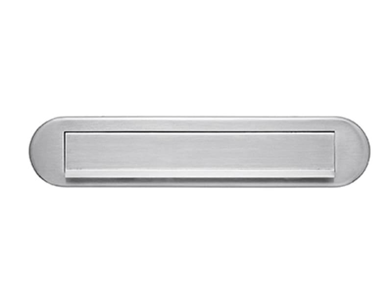 Briefplaat ORION Ovaal rvs Mat
