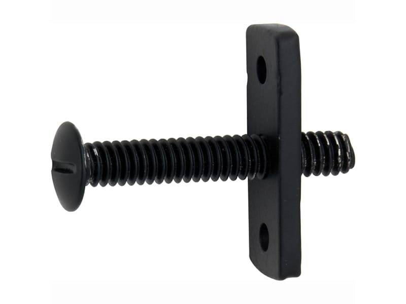 Belegschroef Zwart ijzer Bolkop 38x6mm