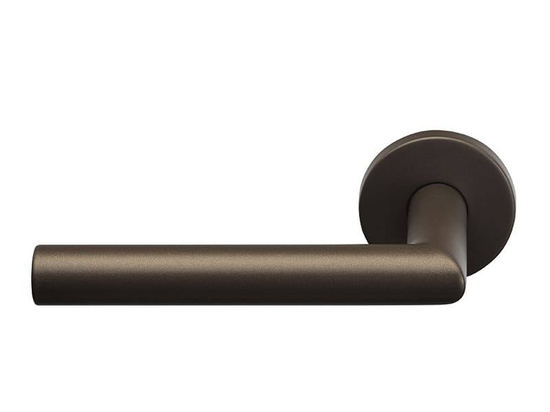 Deurklink Brons Milaan 19mm op verende rozet 135mm