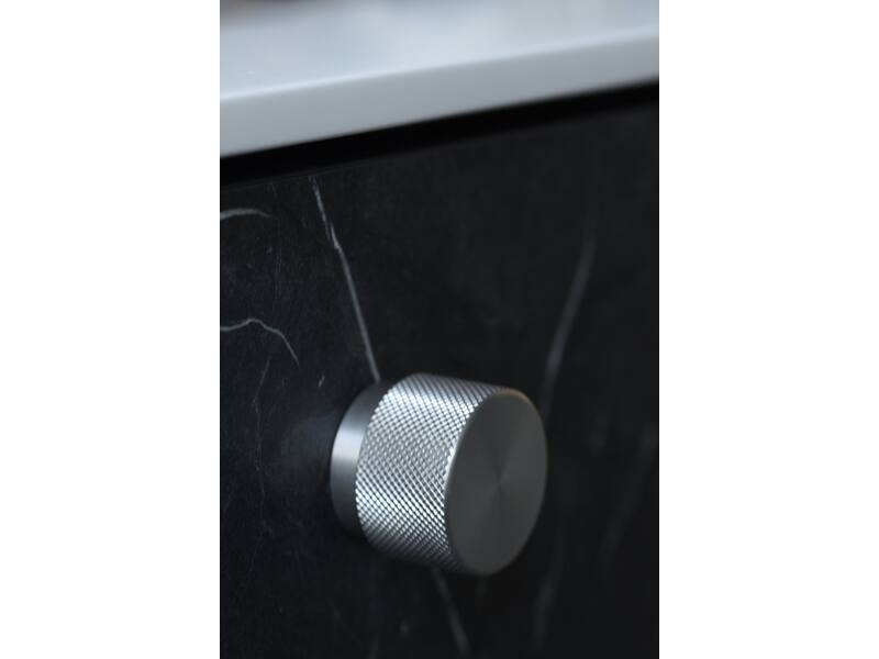 Meubelknop Graf rond 38mm RVS look
