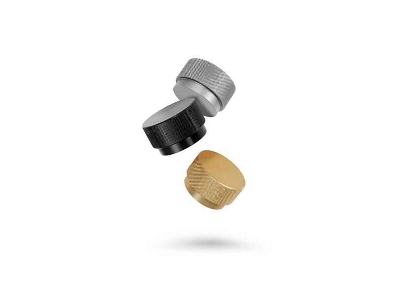 Meubelknop Graf rond 50mm RVS look