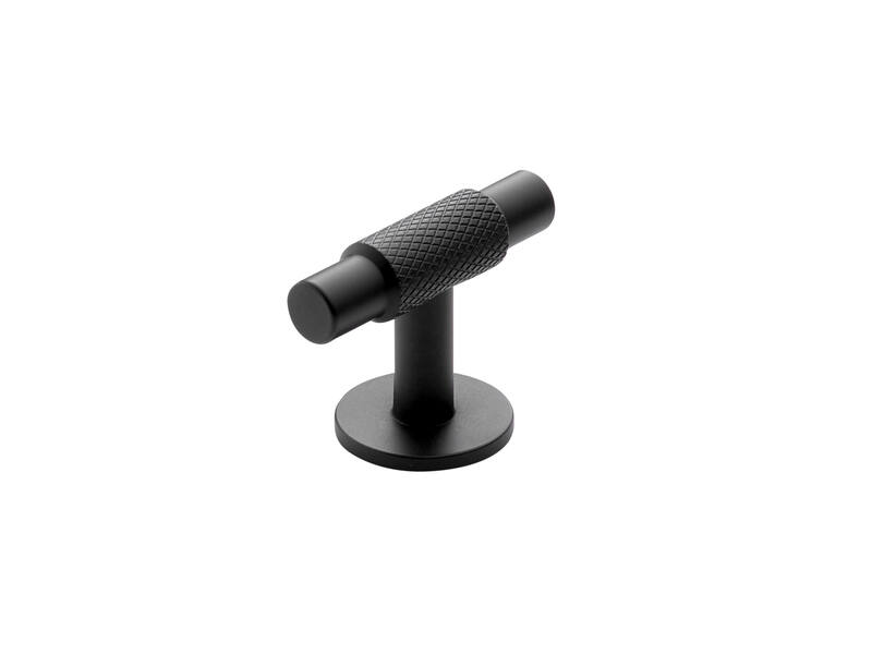 Meubelknop Manor T-knop 54mm H-39mm Zwart