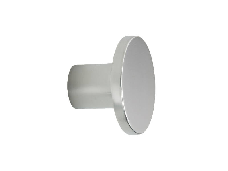 Meubelknop Como rond 26 H-18mm Mat chroom