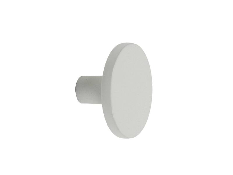 Meubelknop Como rond 26 H-18mm Wit