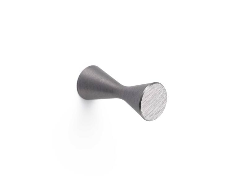 Kapstokhaak Diabolo rond 21mm H-50mm Antraciet