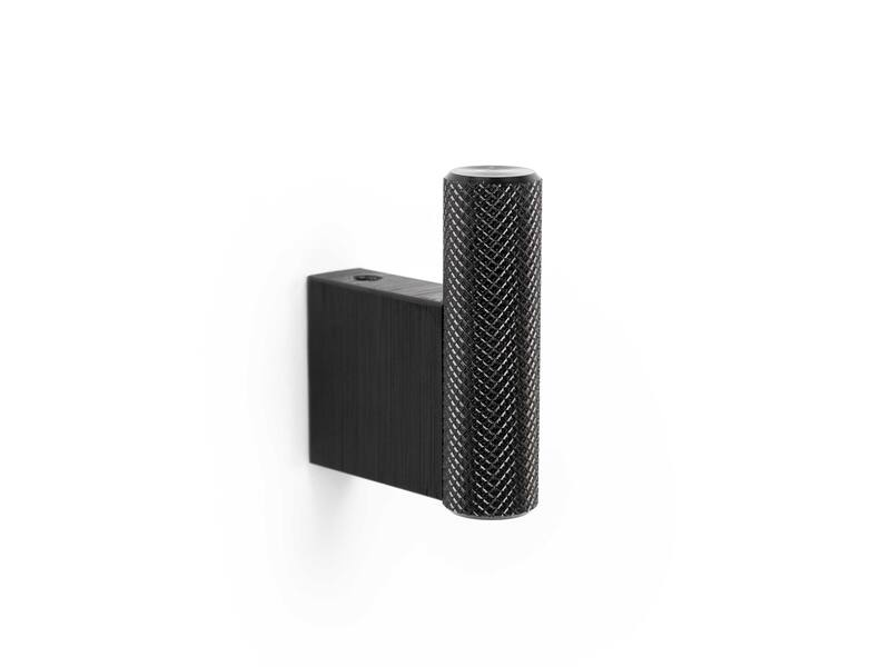 Handdoekhaak Graf rond 14mm H-50mm Zwart