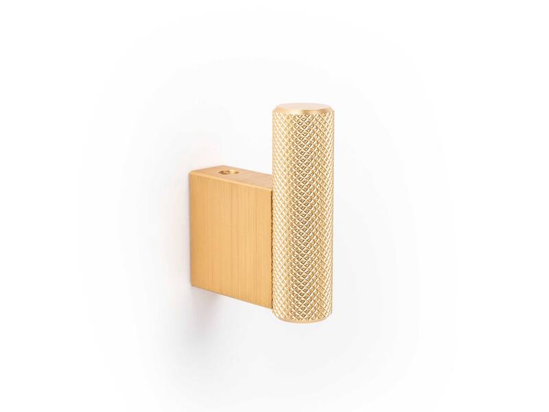 Handdoekhaak Graf rond 14mm H-50mm Mat Goud
