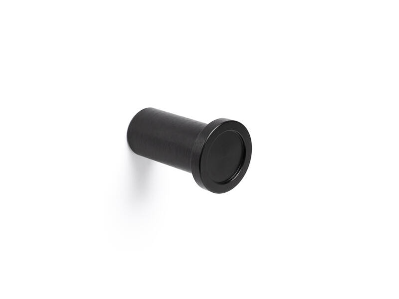 Handdoekhaak Dop rond 28mm H-45mm Zwart