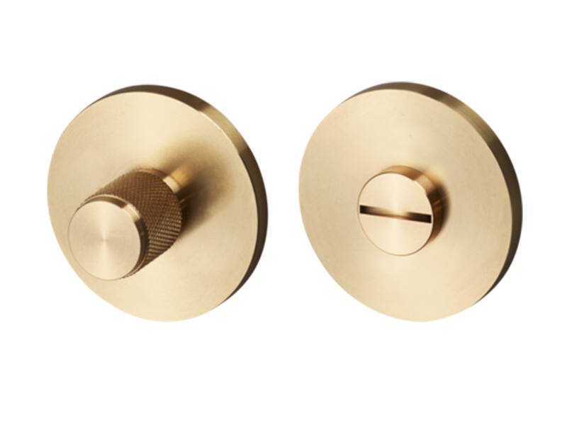 WC-sluiting Cross Messing diamond-cut rond 51mm