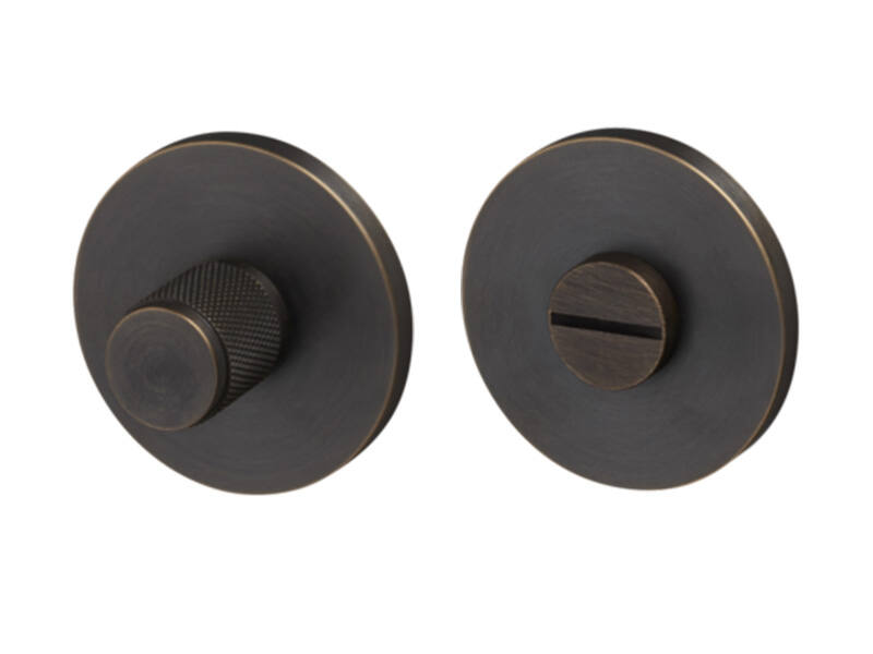 WC-sluiting Cross Brons diamond-cut rond 51mm