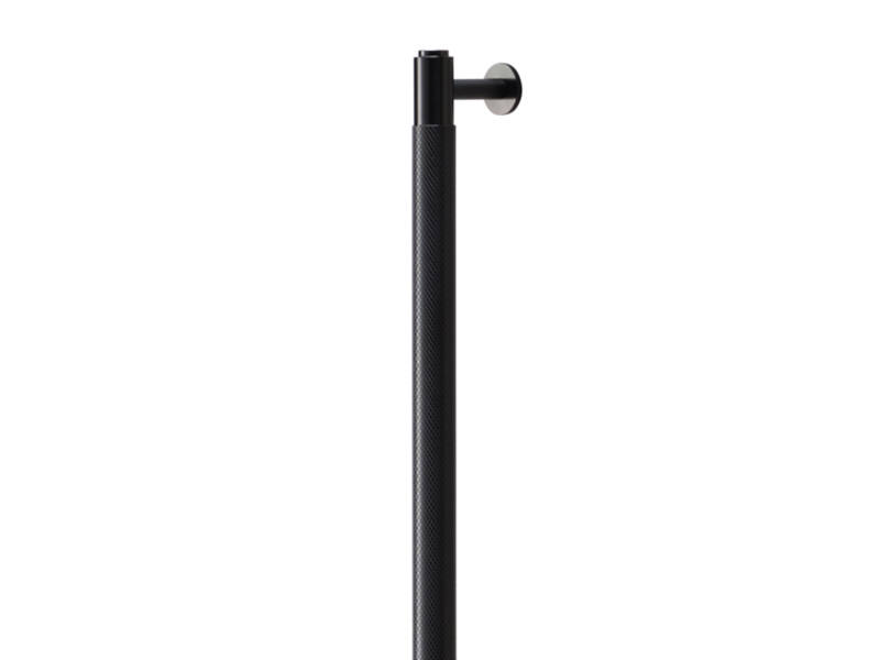 Meubelgreep Cross Zwart diamond-cut 760mm h.o.h. 725mm