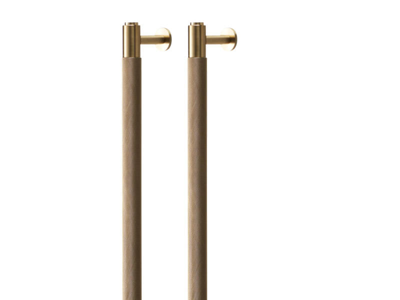 Meubelgreep Cross Messing diamond-cut 774mm h.o.h. 724mm