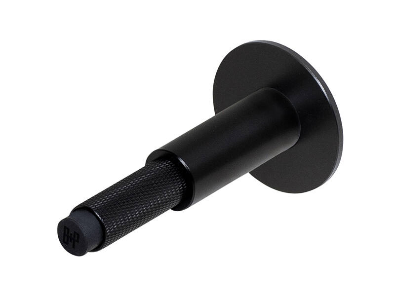 Deurstop wand Cross Zwart diamond-cut 96mm