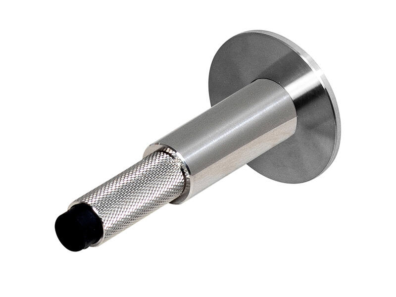 Deurstop wand Cross RVS diamond-cut 96mm