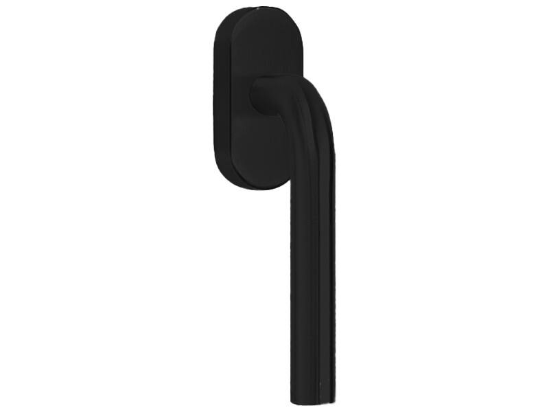 Draaikiep raamkruk Zwart Verona 19mm x 135mm