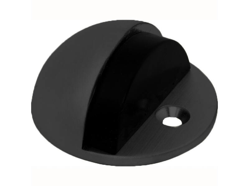Deurstopper Zwart halfrond Rond 46mm