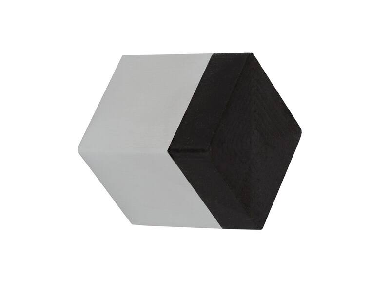 Deurstopper RVS vierkant wandmontage 25x25x30mm
