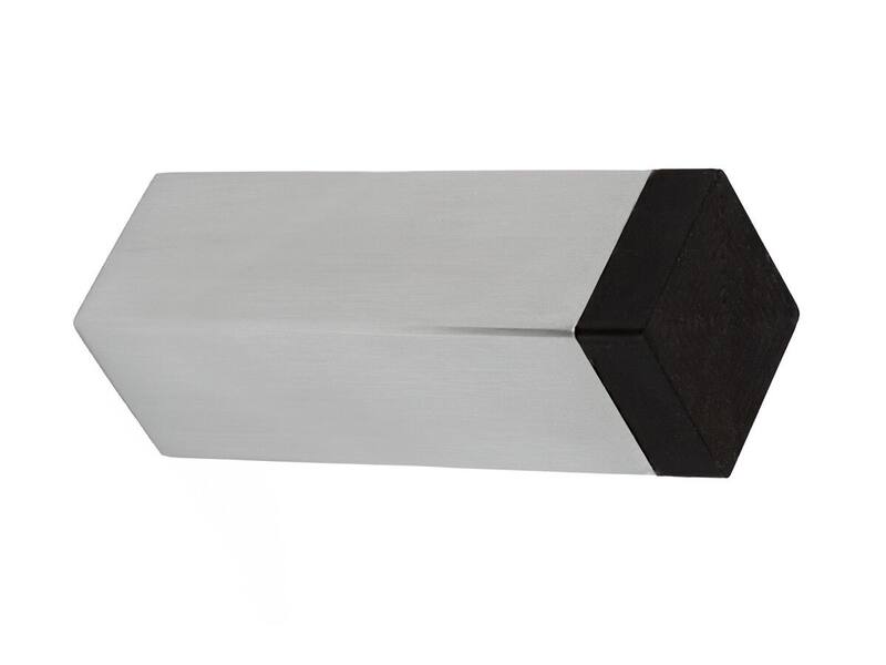 Deurstopper RVS vierkant wandmontage 25x25x78mm