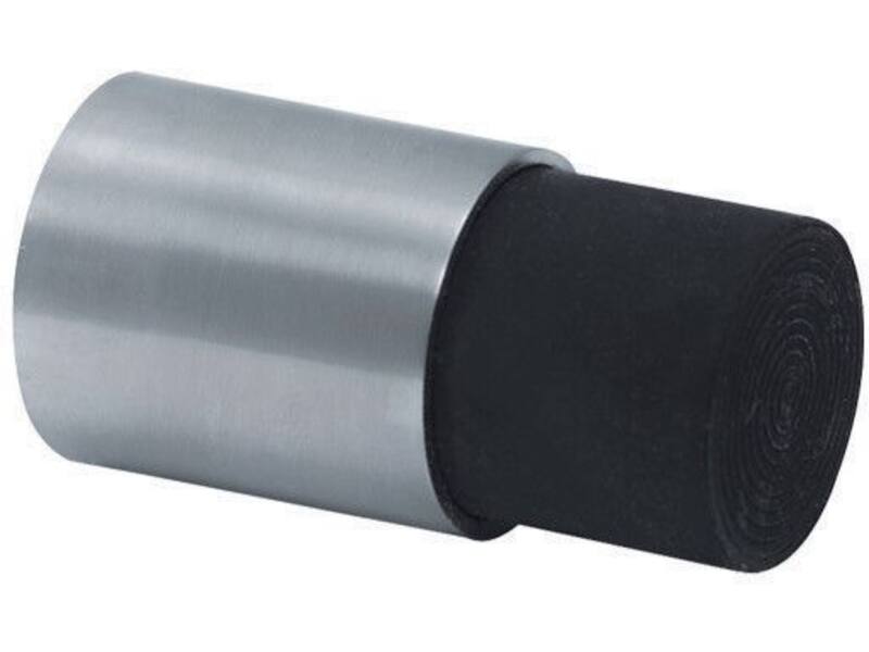 Deurstopper RVS rond 25mm wandmontage 60mm