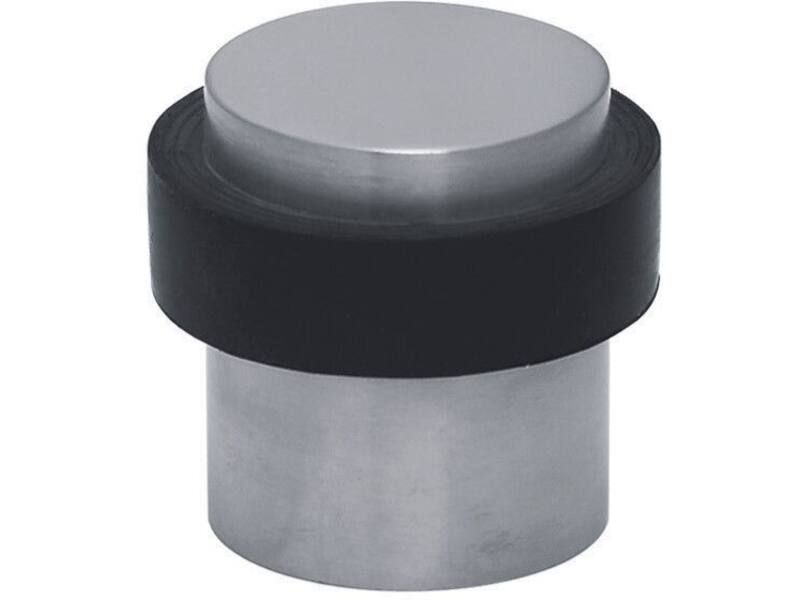 Deurstopper RVS Cilinder plat  39mm