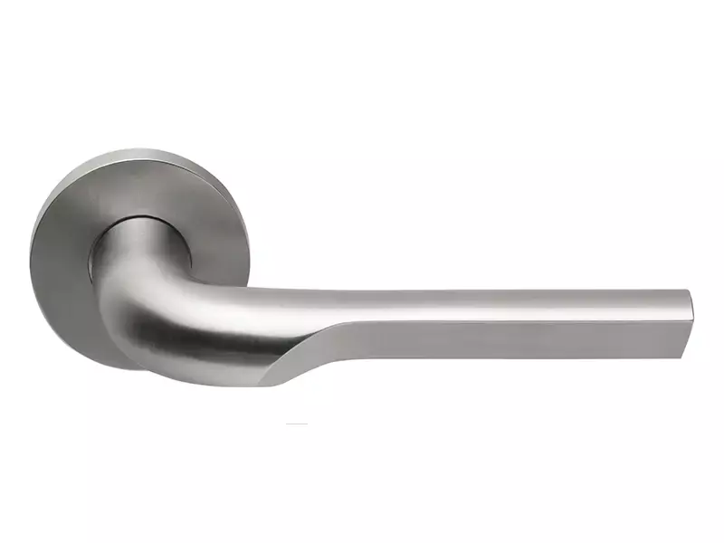 Deurkruk RVS Formani Gensler Rivio geveerd op rozet GL100G 138mm