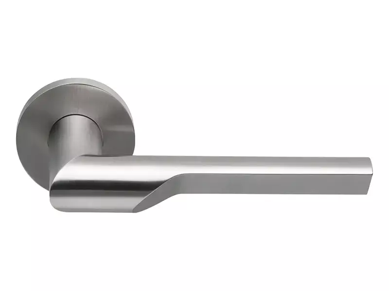 Deurkruk RVS Formani Gensler Rivio geveerd op rozet GL101G 152mm