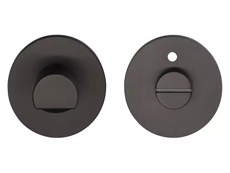 WC-sluiting Zwart PVD Formani Gensler Rivio GLWC53 rood-wit indicatie rond 53mm