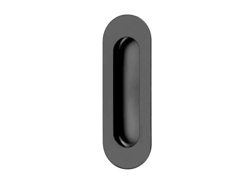 Schuifdeurkom Zwart Ovaal 120x41mm – Formani Model LB41