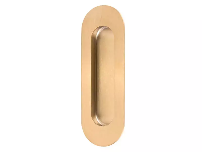 Schuifdeurkom Mat Goud Ovaal 120x41mm – Formani Model LB41