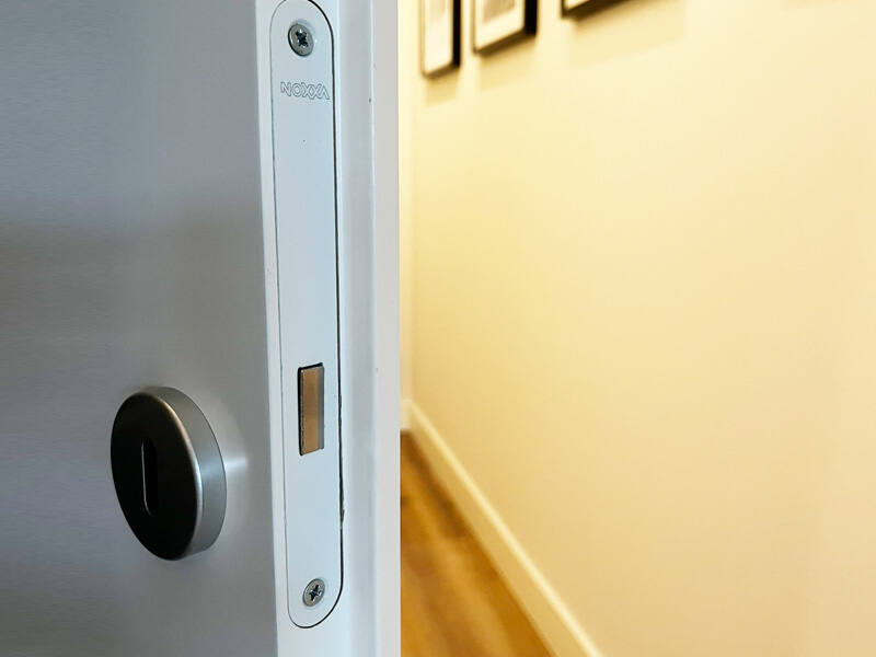 Insteek kastslot klavier Wit doornmaat 50, 1200 serie 174x20mm, hoogwaardig slot