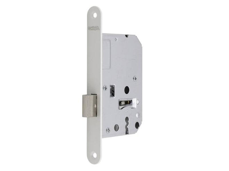 Insteek kastslot klavier Wit doornmaat 50, 1200 serie 174x20mm, hoogwaardig slot