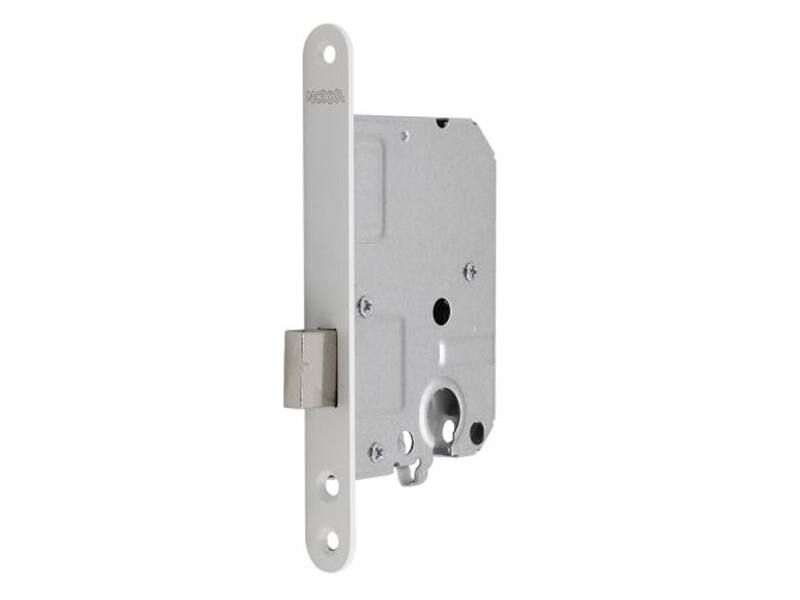 Insteek kastslot cilinder Wit doornmaat 50, 1200 serie 174x20mm, hoogwaardig slot