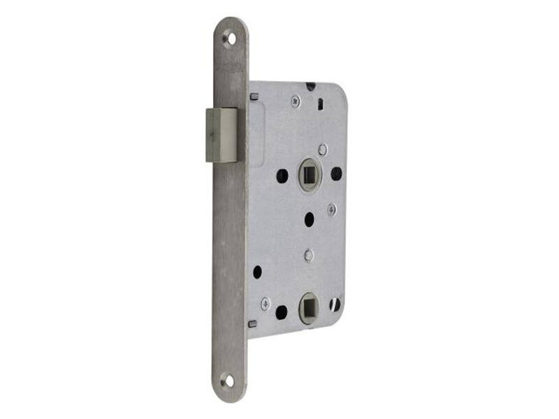 Insteek Magneet wc-badkamerslot WC63 RVS doornmaat 50 1200 serie 174x20mm, hoogwaardig slot