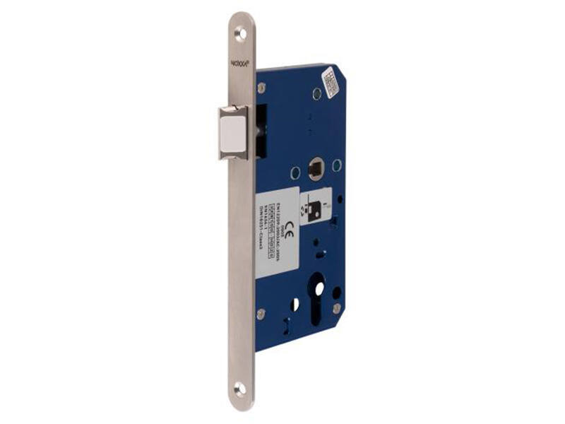 Insteek loopslot RVS doornmaat 60, afgerond 235x20mm