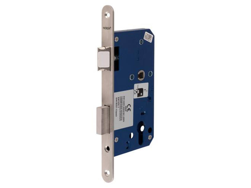 Insteek dag- en nacht cilinderslot PC72 RVS doornmaat 60, afgerond, 235x20mm