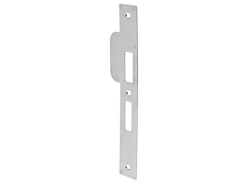 Sluitplaat RVS Din links rechthoekig PC55, 196x29mm
