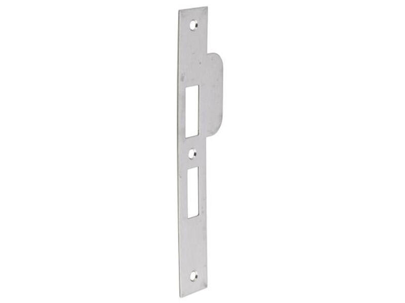 Sluitplaat RVS Din rechts rechthoekig PC55, 196x29mm